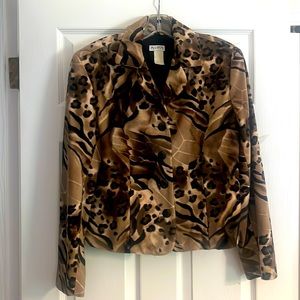 Vintage leopard print blazer. Size 10.